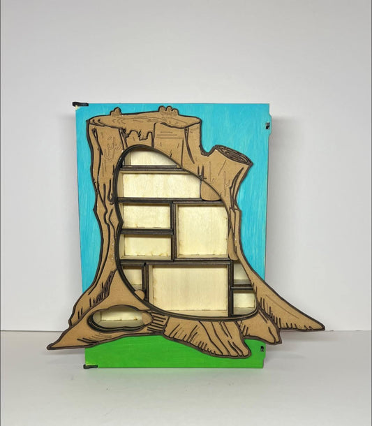 1:48-144 Modular Fairy Treehouse Dollhouse Room box/ Shadowbox KIT