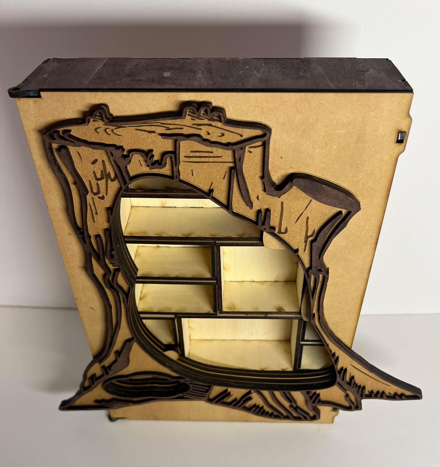 1:48-144 Modular Fairy Treehouse Dollhouse Room box/ Shadowbox KIT