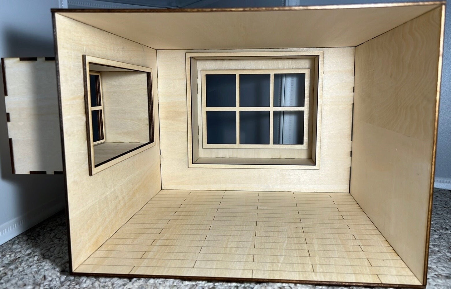 1:12 Dollhouse Roombox with Window Seat KIT