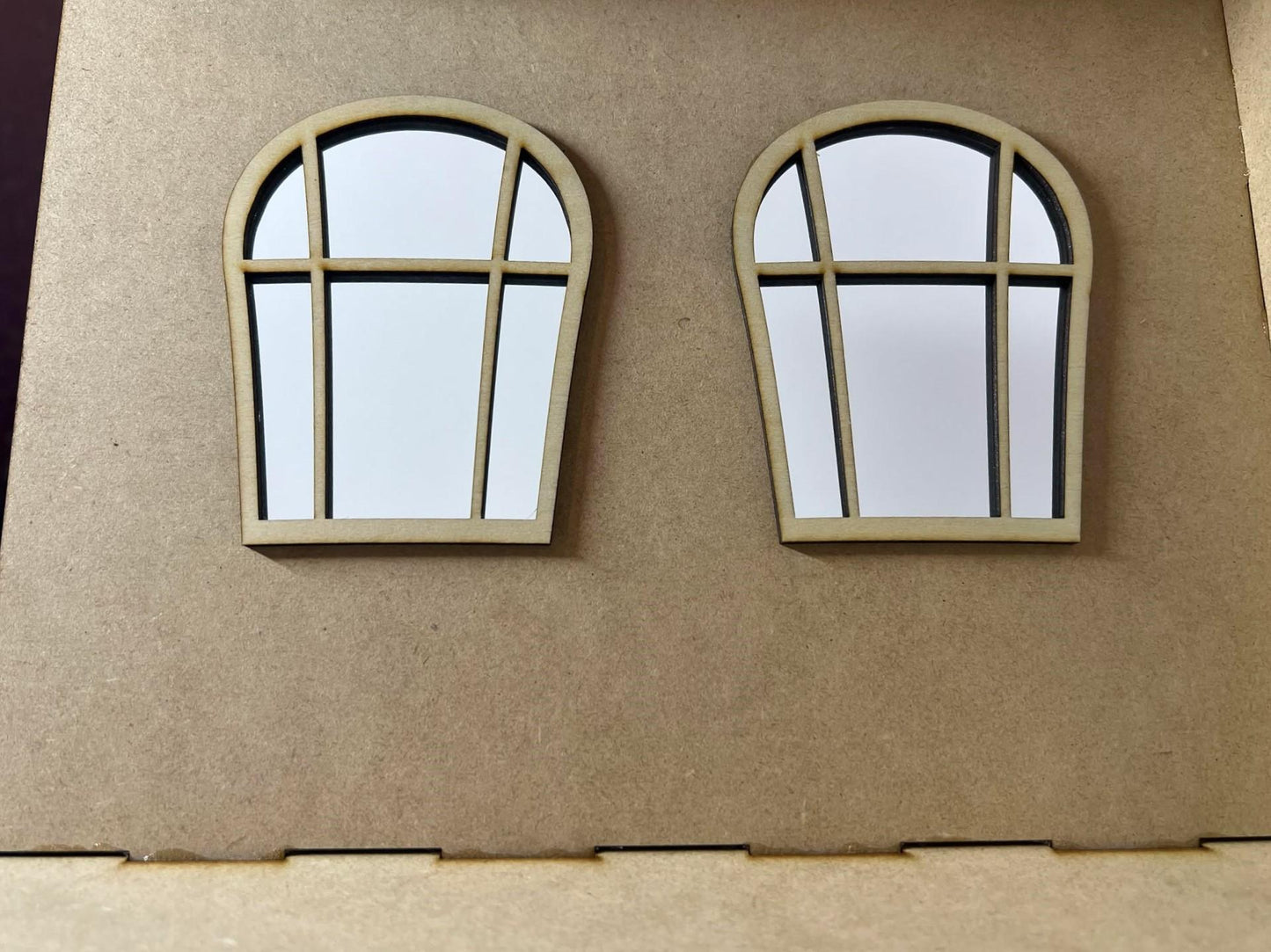 1:12 Wonky Arch Window Dollhouse Room box KIT