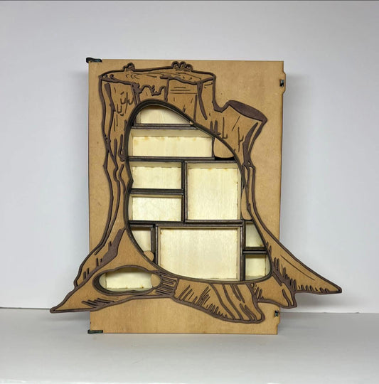 1:48-144 Modular Fairy Treehouse Dollhouse Room box/ Shadowbox KIT