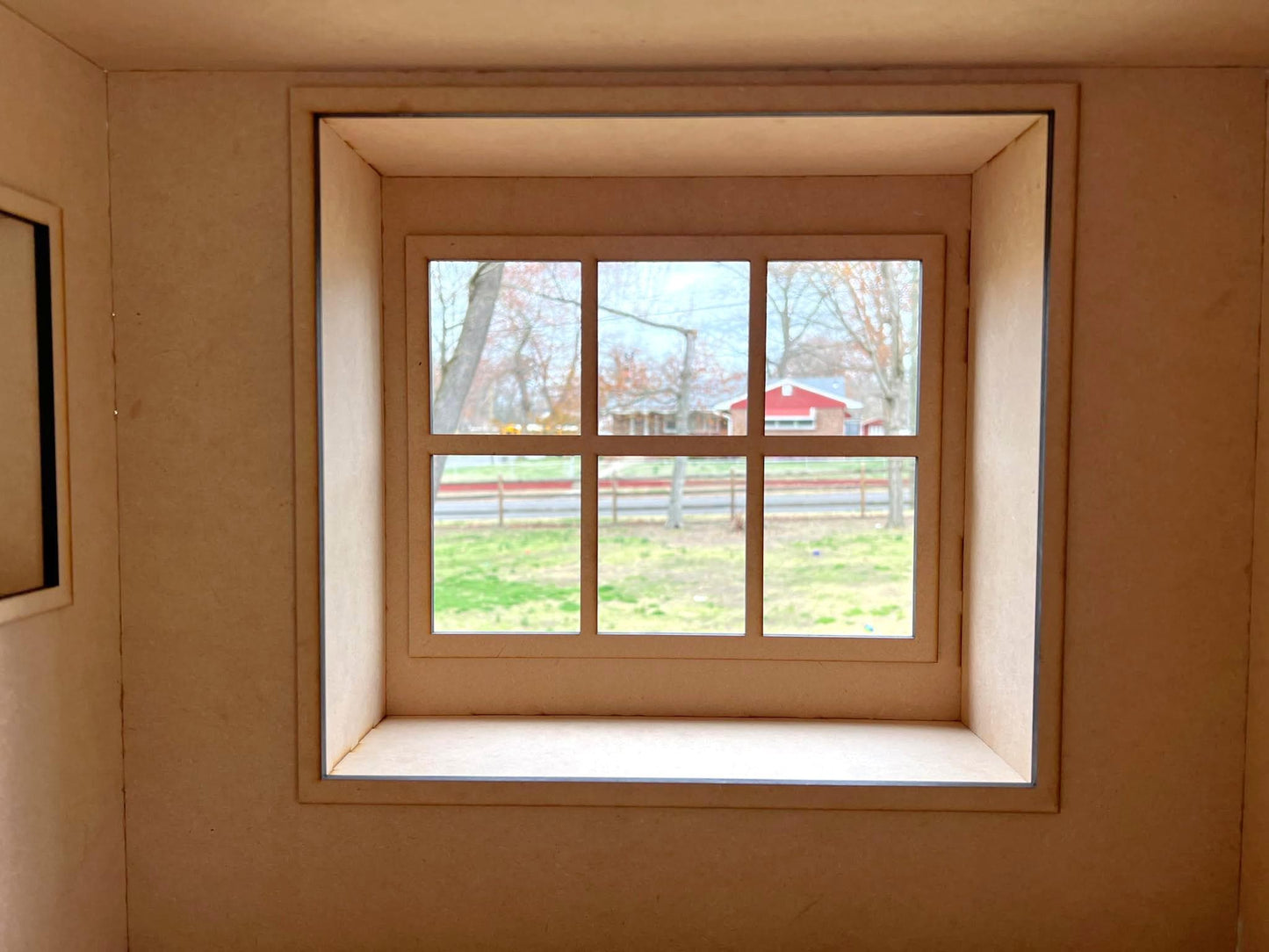 1:6 Dollhouse Roombox with Window Seat KIT